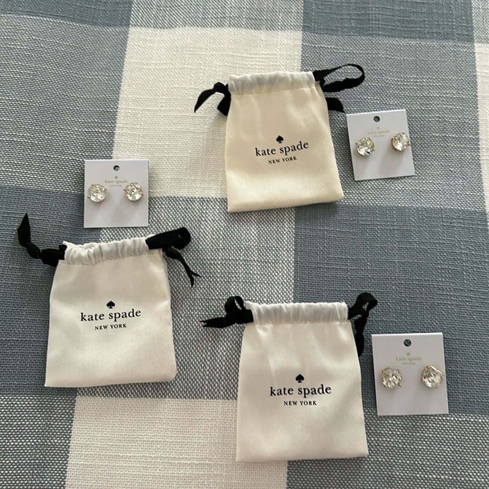 NWT Kate Spade New York Faux Diamond Earrings